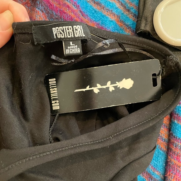 POSTERGIRL. DollsKill. One piece; cutout one sleeved bodysuit - Picture 4 of 8